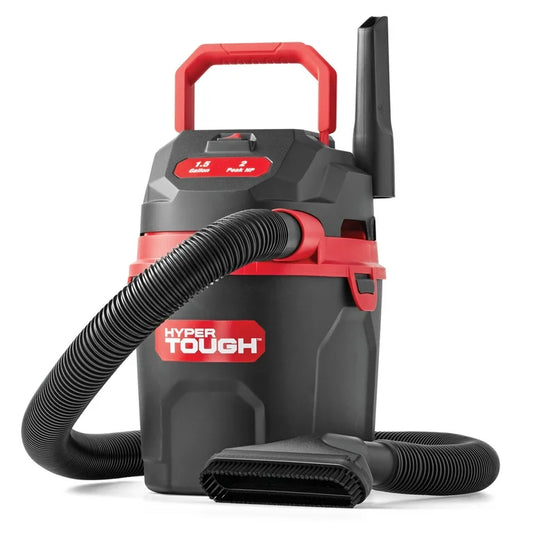 Hyper Tough 1.5 Galones 2 Pico HP Poli Vacío Húmedo / Seco, VH105 3502, Nuevo