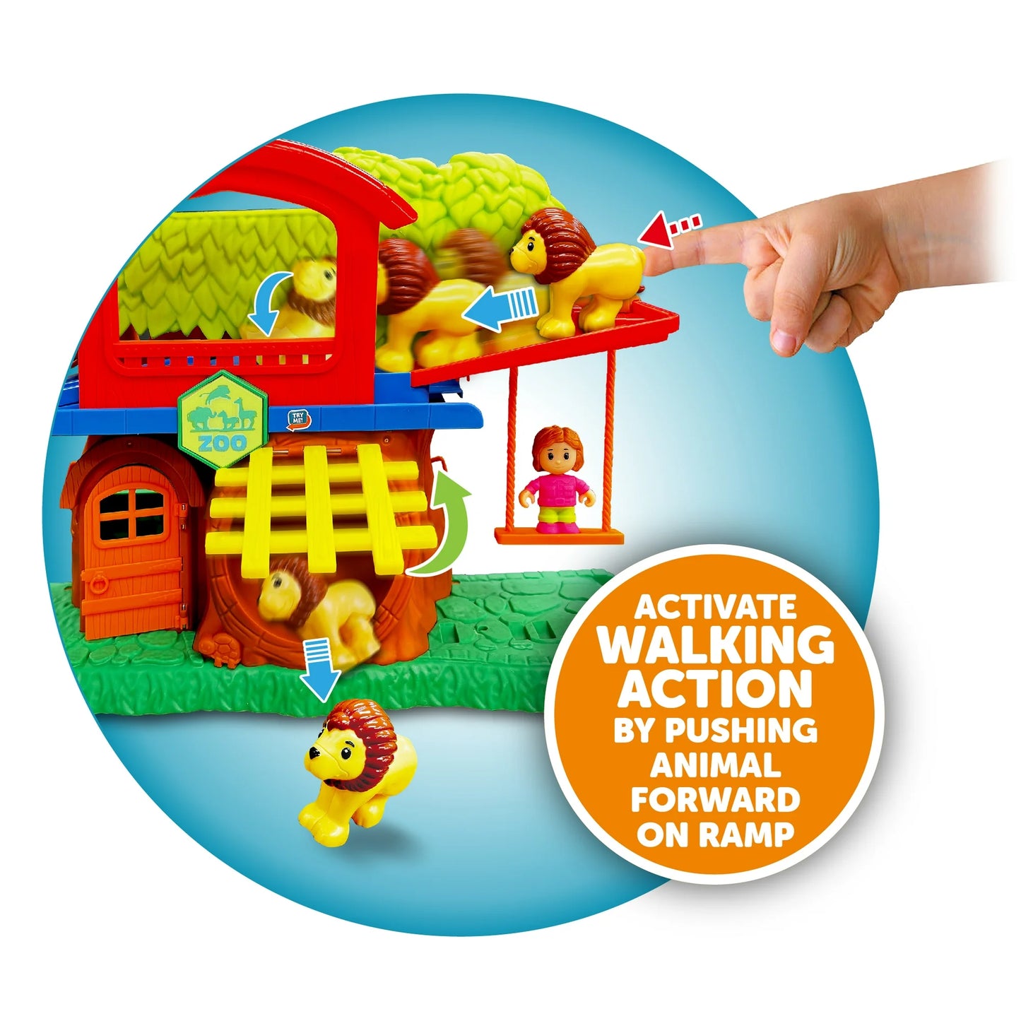 Kid Connection Animal Zoo Set de Juego, 22 Piezas