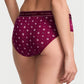 Victoria’s Secret Bikini Panty Vino con Estampado Floral y Cintura Logo