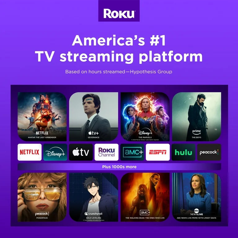 Express Roku Dispositivo de Transmisión HD con Cable HDMI de Alta Velocidad, Control Remoto Estándar (sin Controles de TV) y Wi-Fi Rápido