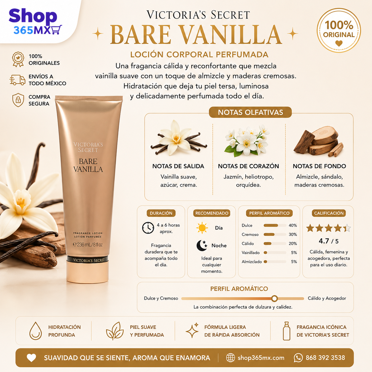 Body Lotion Bare Vanilla Victoria’s Secret