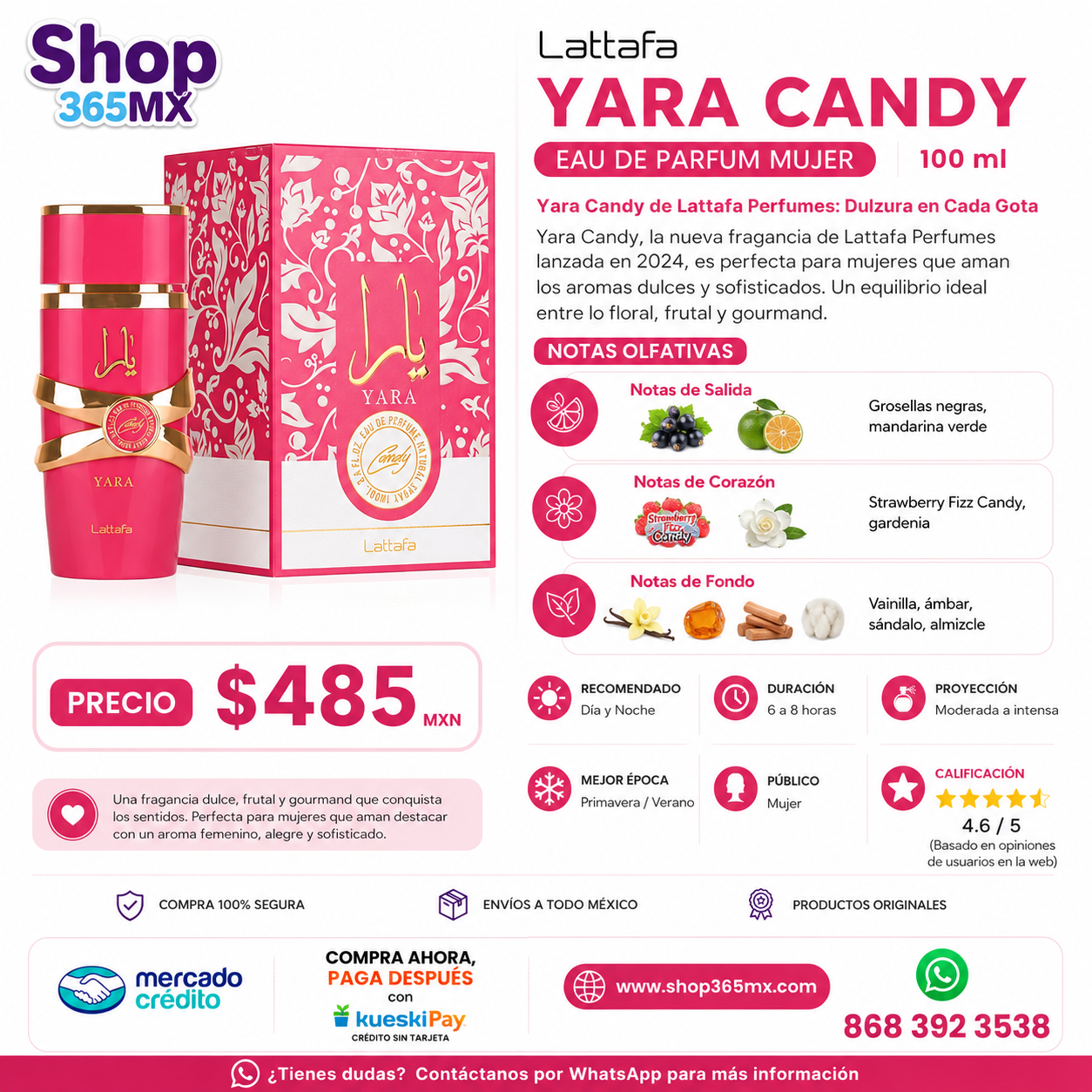 LATTAFA Yara Candy EDP M 100ML