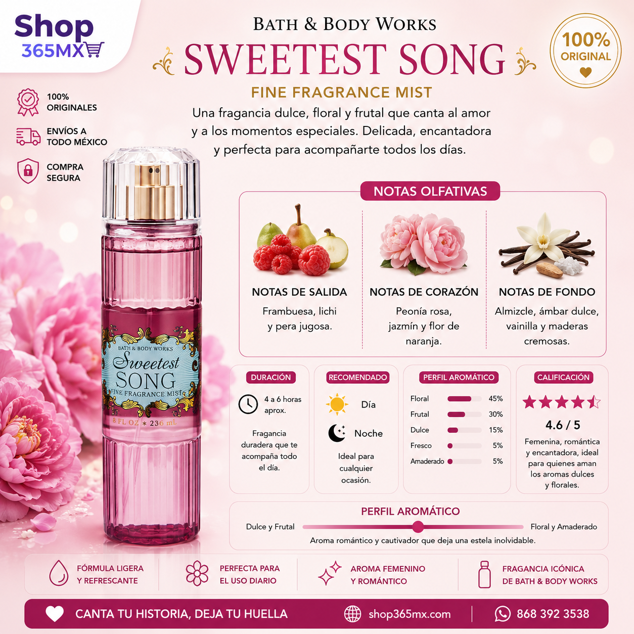 Sweetest Song Fine Fragrance Mist