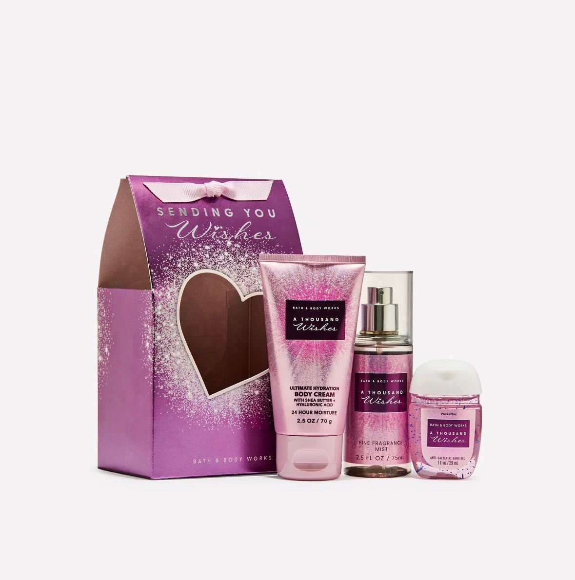 ✨ Bath & Body Works A Thousand Wishes Mini Gift Set – 3 Piezas