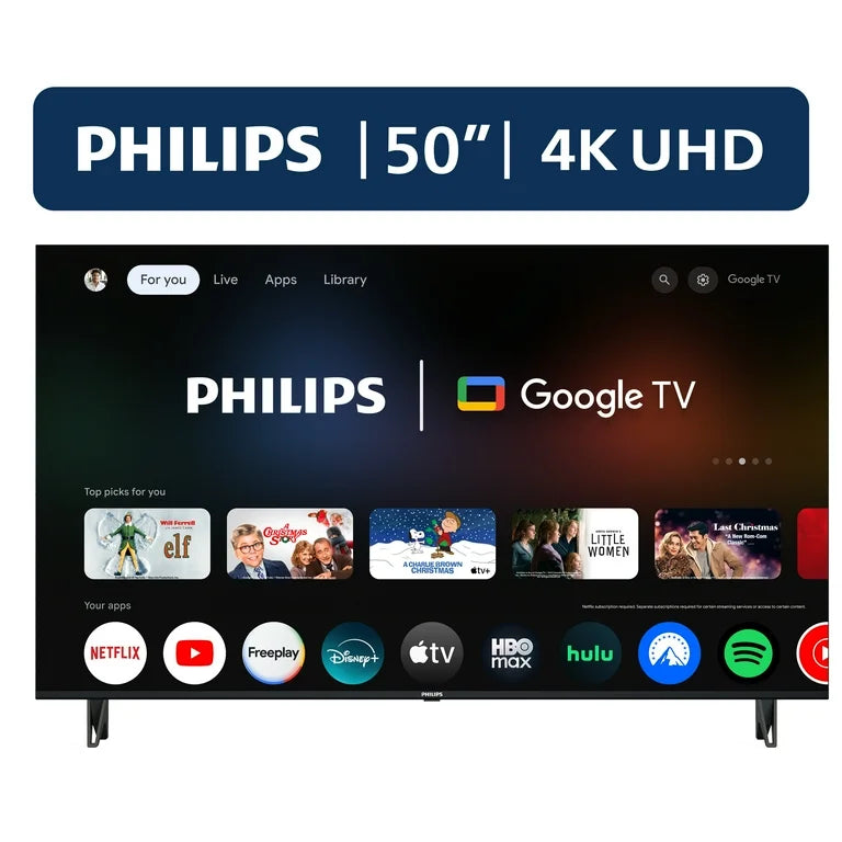 Philips Clase de 50" 4K Ultra HD (2160p) Google Smart LED TV (50PUL7552/F7)