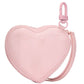 PINK Heart Pouch Keychain Charm – Dollhouse & Black Script