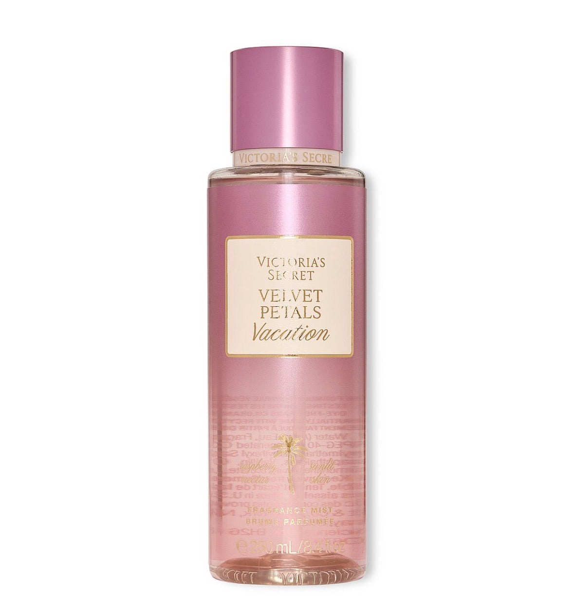 Victoria’s Secret Velvet Petals Vacation Fragrance Mist 250 ml | Pera, Frambuesa, Jazmín y Vainilla