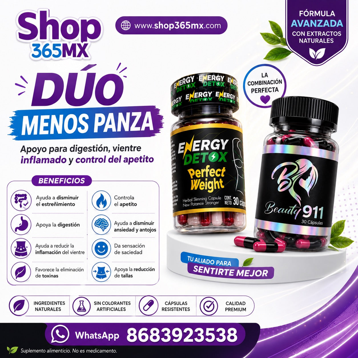 BEAUTY 911 + EDETOX PLUS MAYOREO