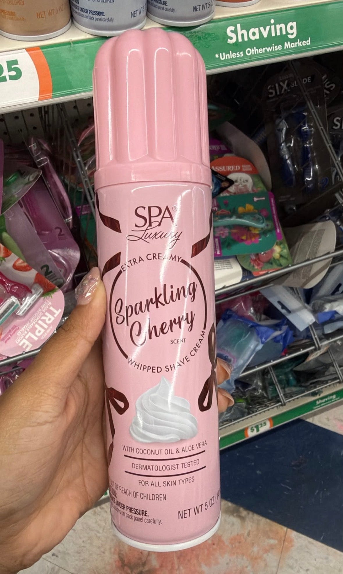 Spa luxury Sparkling Cherry Whipped Shave Cream