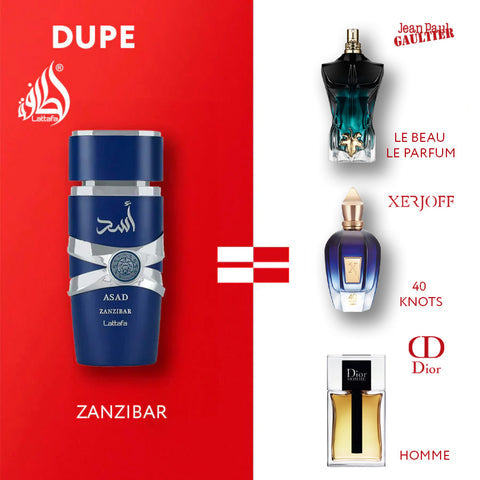 Set Lattafa Asad + Yara 5 pzas 30ml c/u