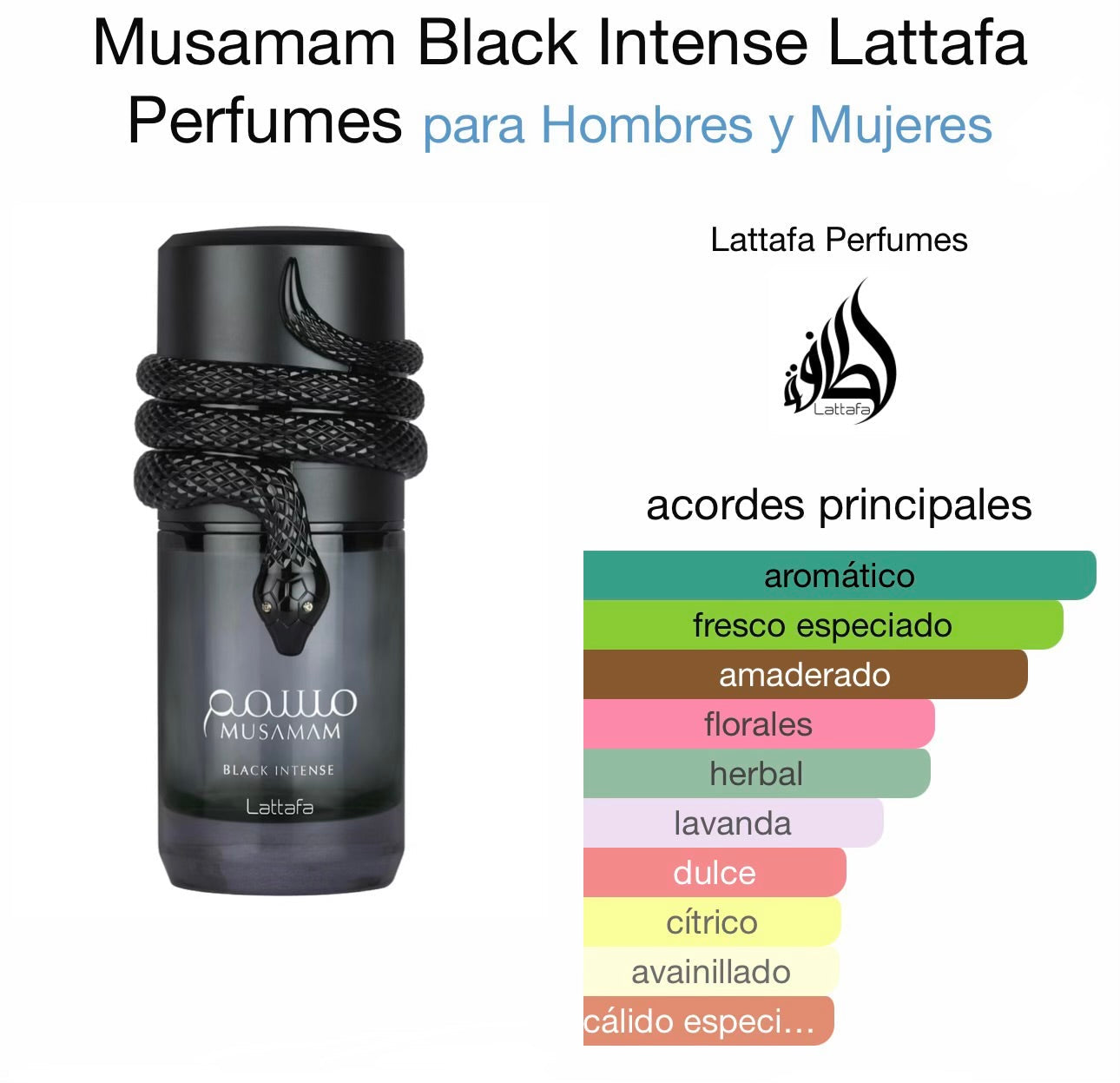 Lattafa Mussamam Black Intense  EDP U 100ML