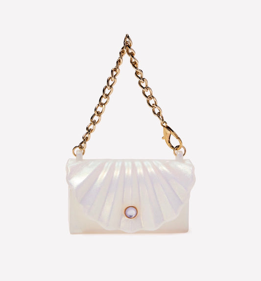 Bath & Body Works Porta PocketBac Bolsa Concha Nacarada – Holder con Cadena 🐚✨