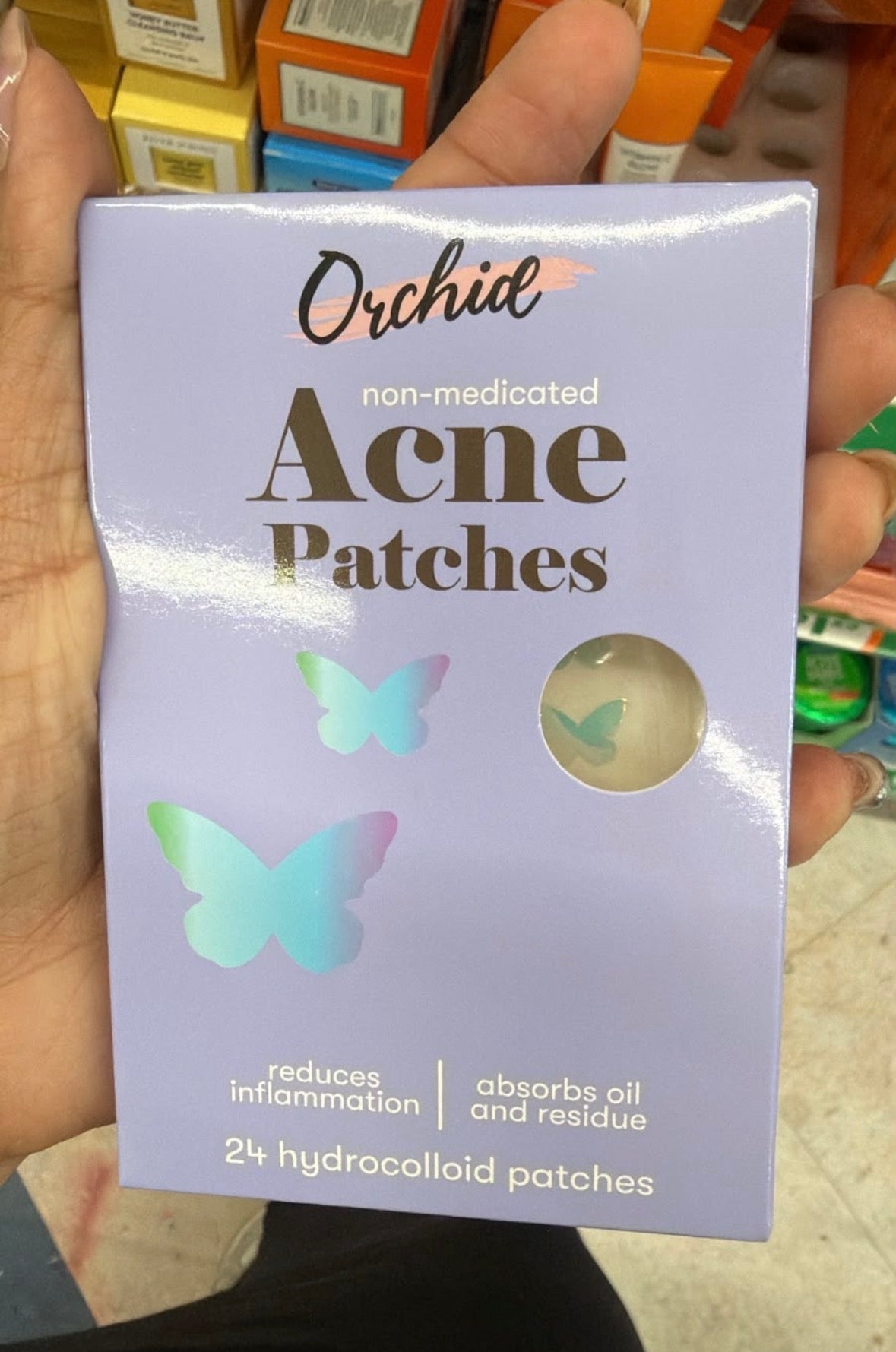 Orchid Acne Patches mariposas