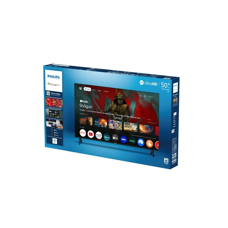 Philips Clase de 50" 4K Ultra HD (2160p) Google Smart LED TV (50PUL7552/F7)