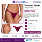 💜 Victoria’s Secret Tanga Thong con Cintura Logo – Color Vino