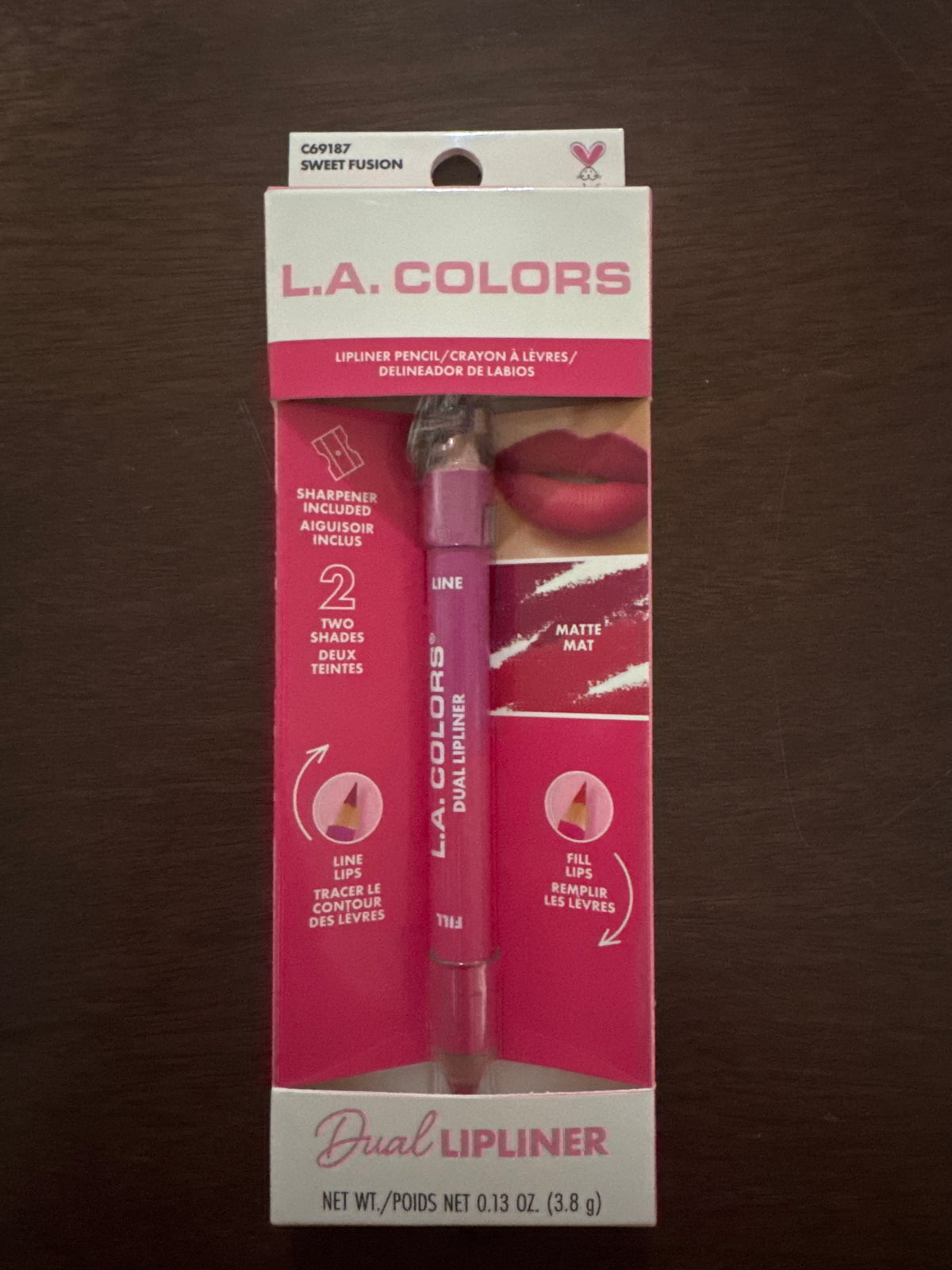 LA Colors Dual Lip liner sweet Fusion