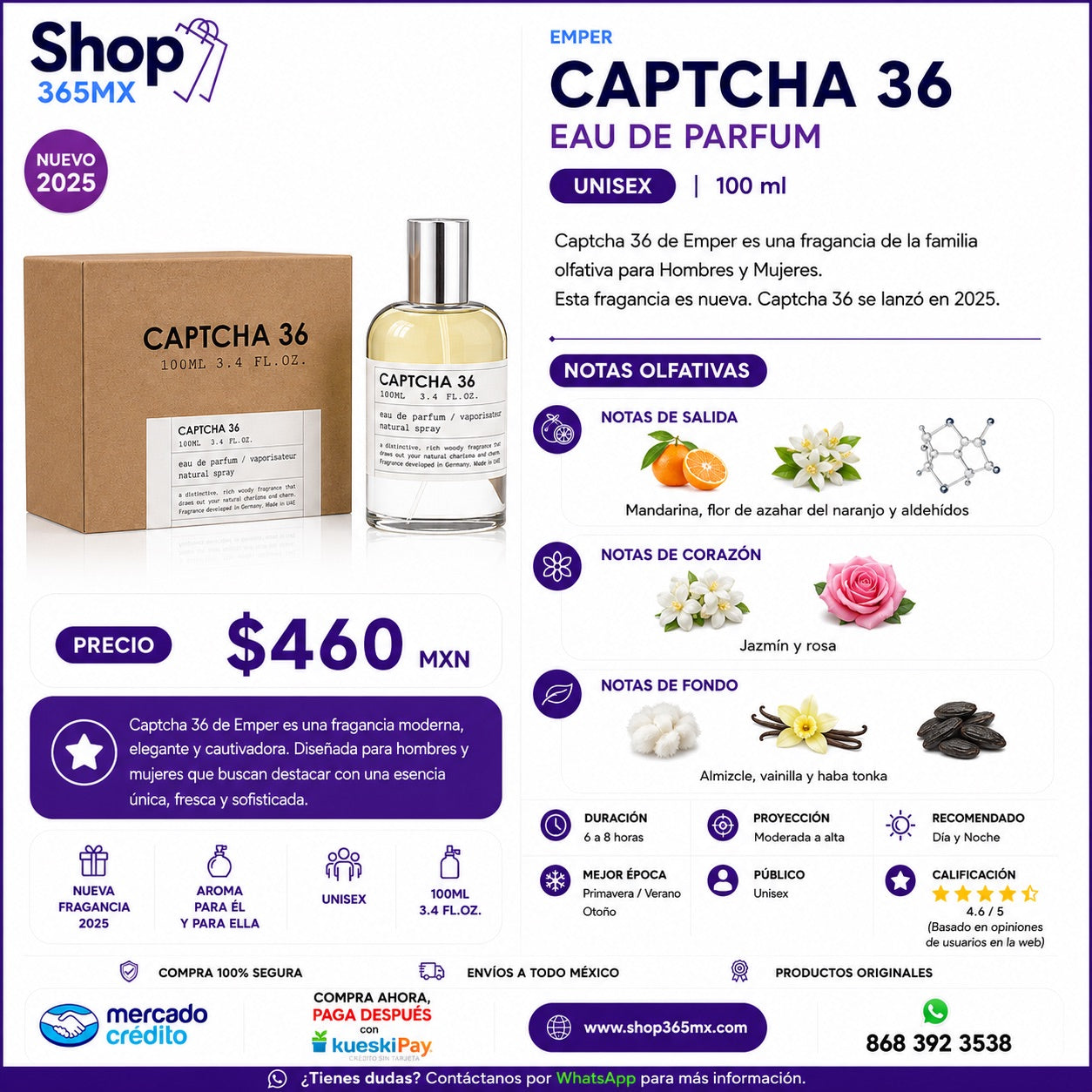 EMPER CAPTCHA 36 EDP U 100ML