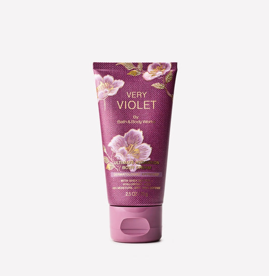 Bath & Body Works Very Violet Mini Body Cream 70 g | Crema Corporal Floral Hidratante