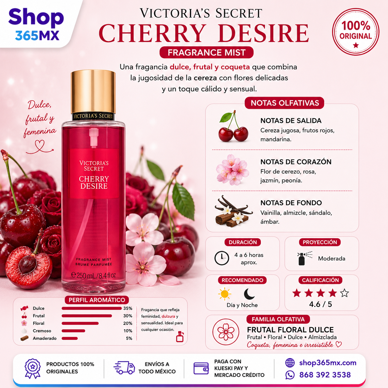 Cherry Desire Fragrance Mist Victoria’s Secret