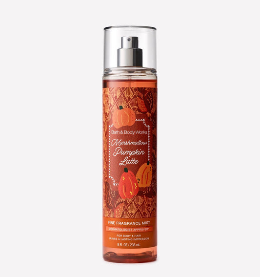 Marshmallow Pumpkin Latte Fine Fragrance Mist Bath & Body Works 236 ml