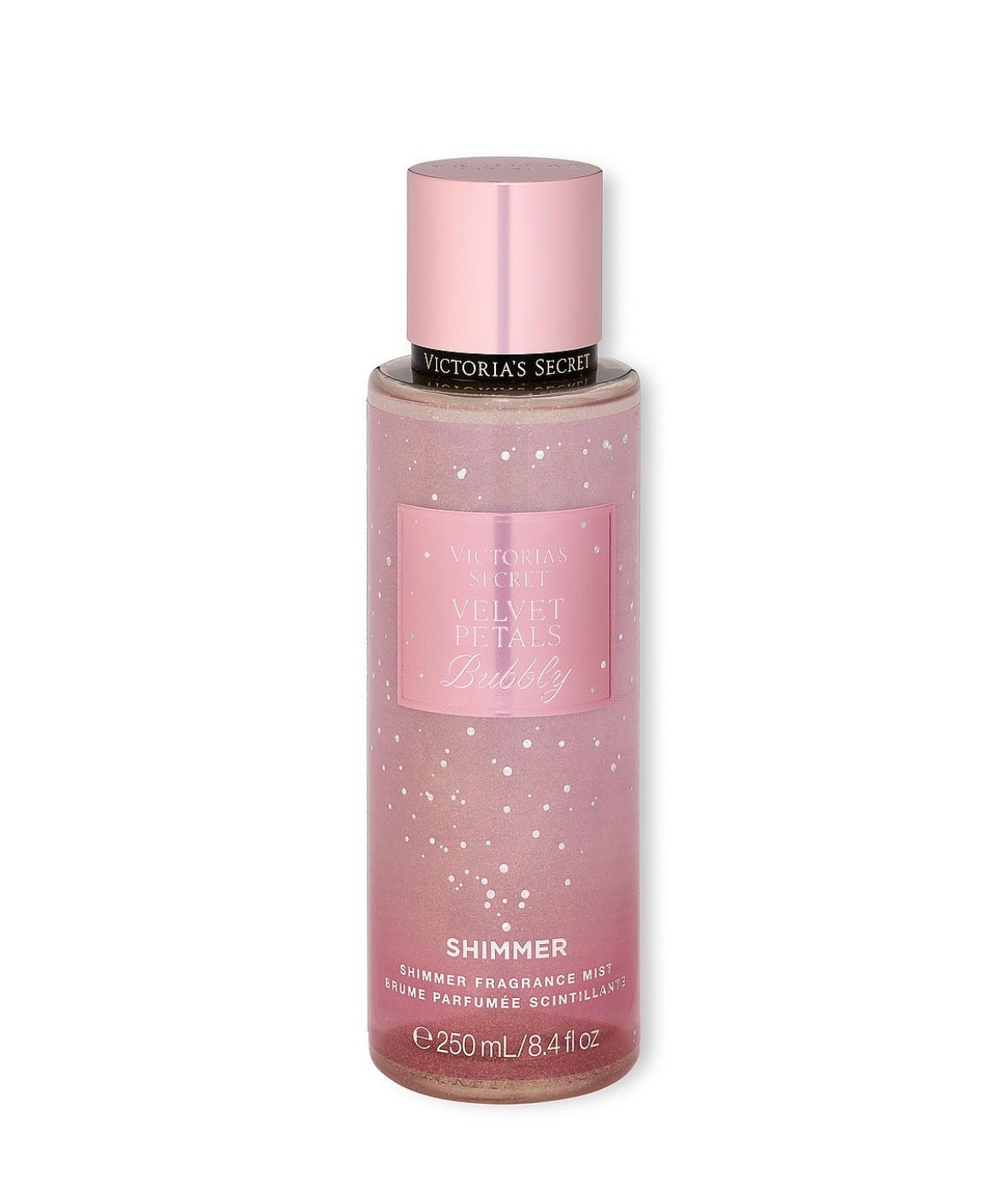 Victoria's Secret Velvet Petals Bubbly Shimmer Fragrance Mist 250 ml – Spray Corporal con Brillos