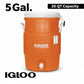 Igloo Enfriador de Bebidas Resistente de 5 Galones, Naranja