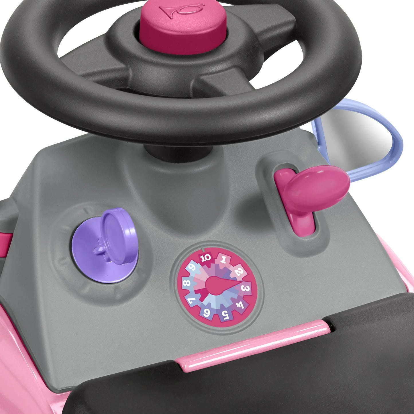 Radio Flyer Auto Creativo 3 en 1 Push Walker & Ride-on con Funciones Interactivas, Rosa