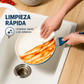 Mainstays Batería de Cocina de Aluminio Antiadherente de Cerámica de 12 Piezas, Azul