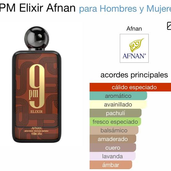 AFNAN 9PM ELIXIR H 100ML