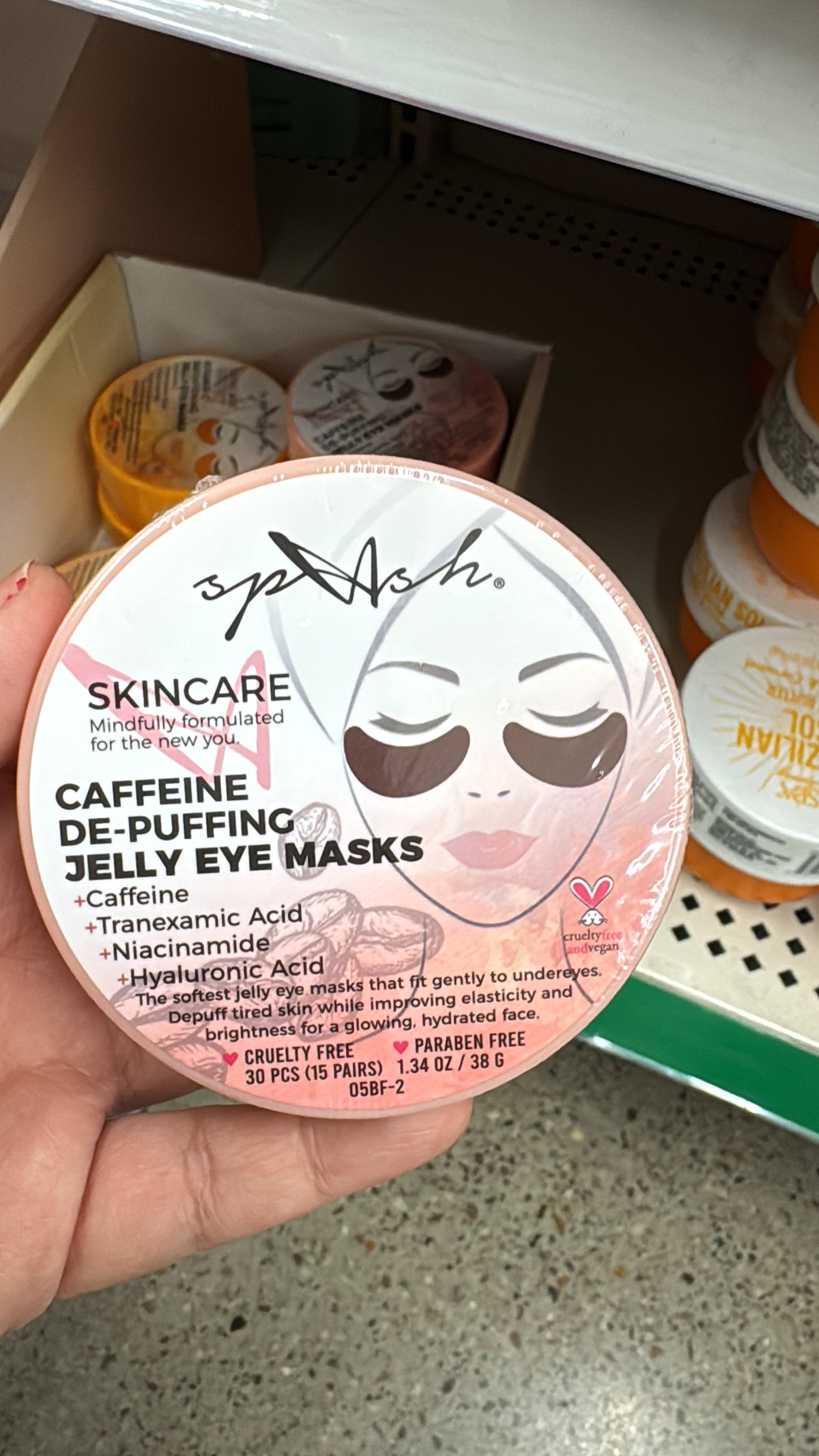 Caffeine de Puffing Jelly Eye Masks Skincare