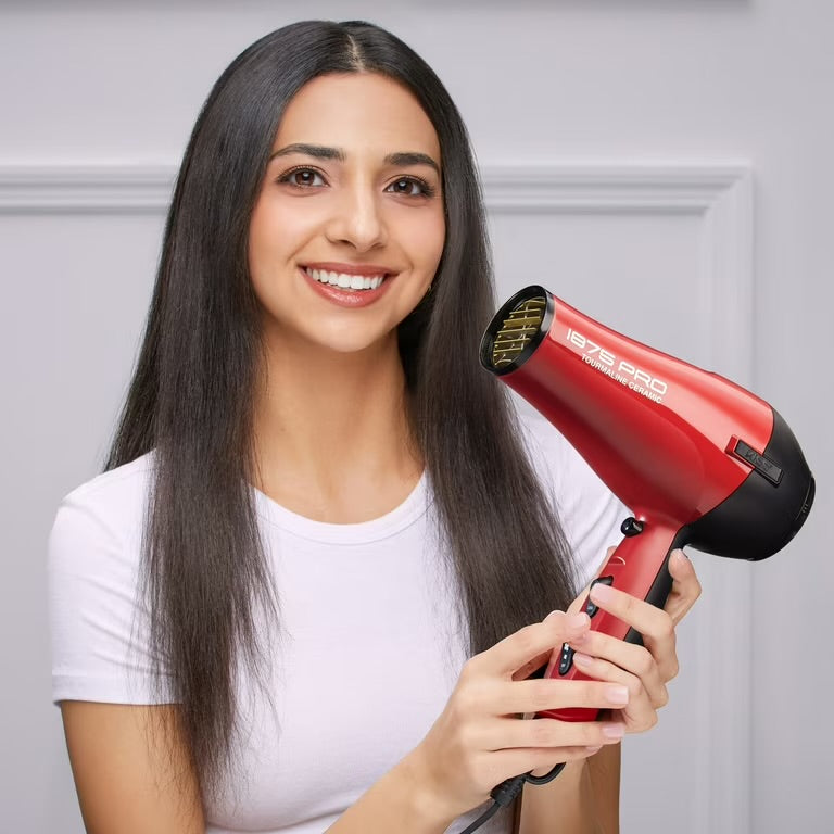KISS Secadora de Cabello Edición de Peinado de Cerámica Turmalina Profesional de 1875 Watts, 5 Piezas