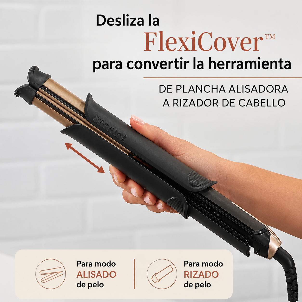 Remington oneTM Plancha de Rizar/enderezador de Pelo