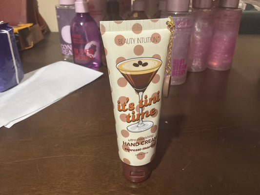 Beauty intuition it’s Tini time Hand Cream Expresso Martini