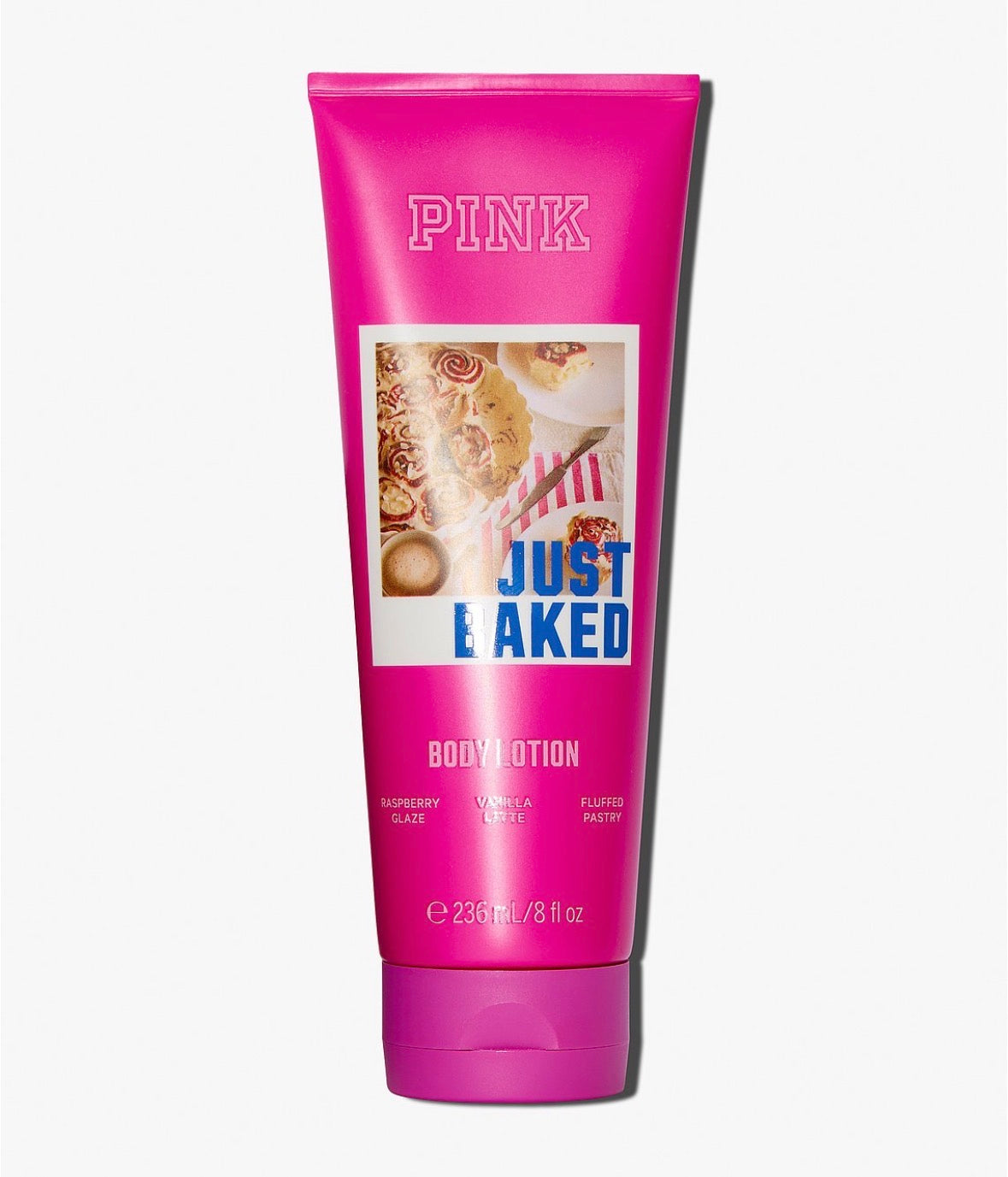 PINK Just Baked Body Lotion 236 ml | Loción Corporal Frambuesa, Vainilla y Pastelería