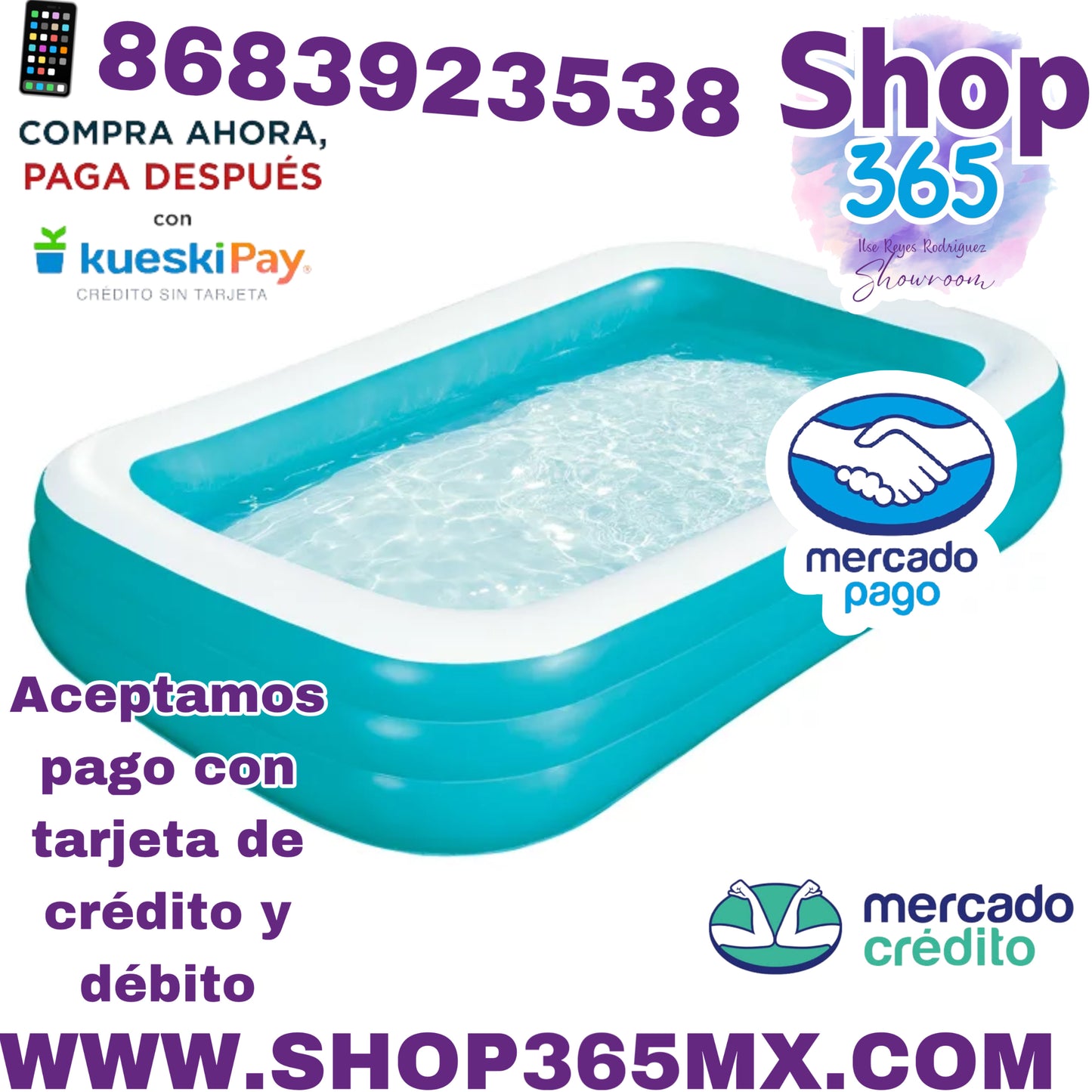 Piscina inflable familiar Bluescape Blue de 10 pies, redonda, a partir de 6 años, unisex