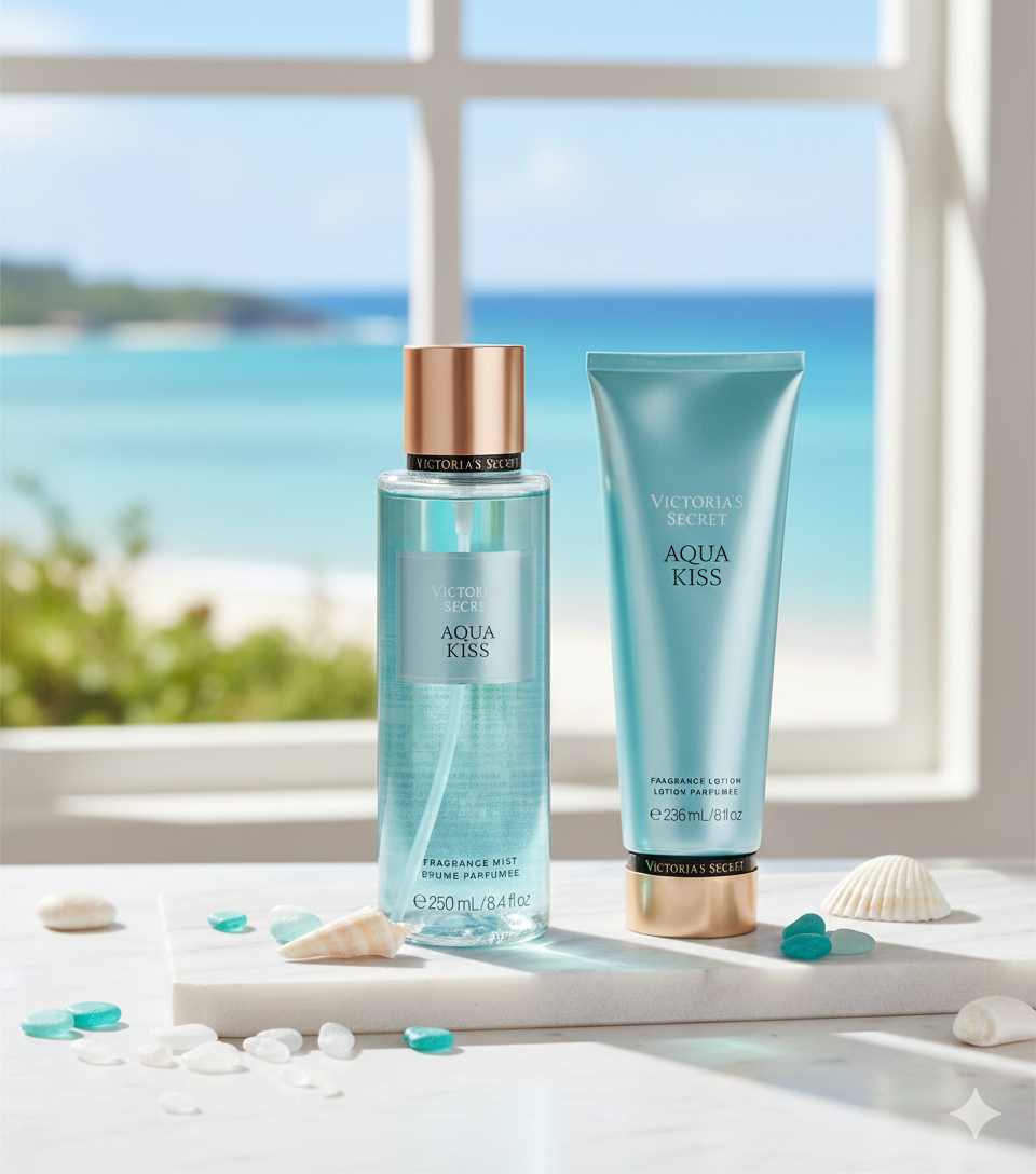 Set Victoria's Secret: Aqua Kiss – Frescura Pura y Revitalizante