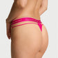 Victoria’s Secret Logo Strap Thong – Tanga Rosa con Tiras Laterales