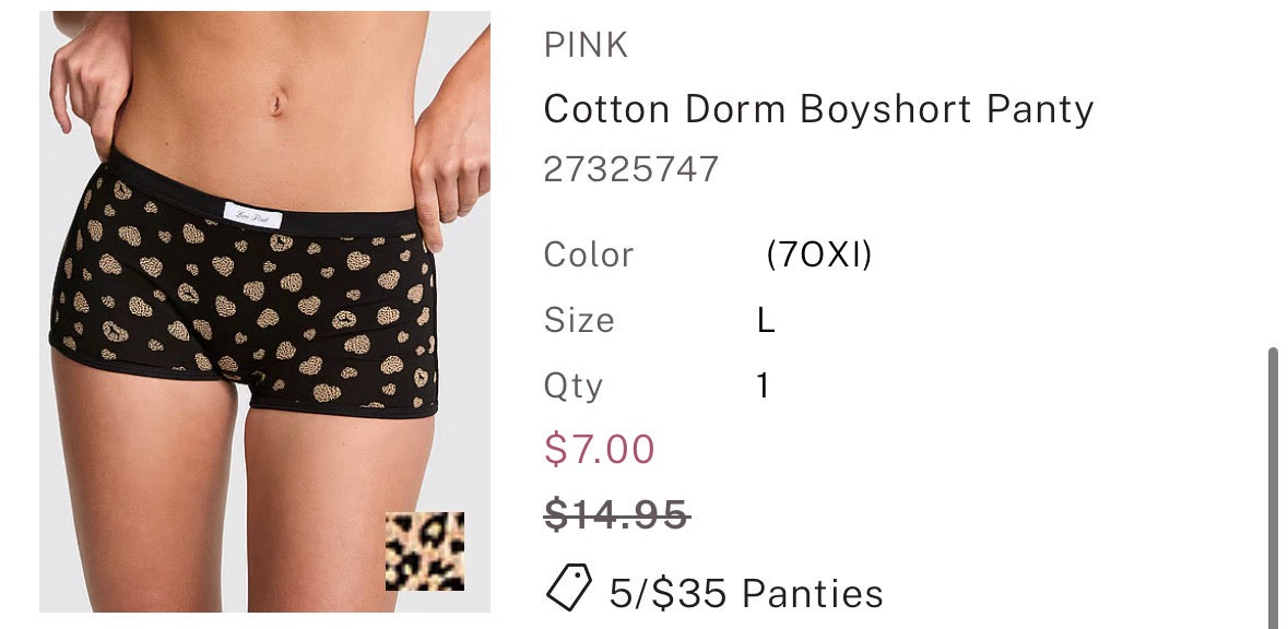 Cotton Dorm Boyshort
