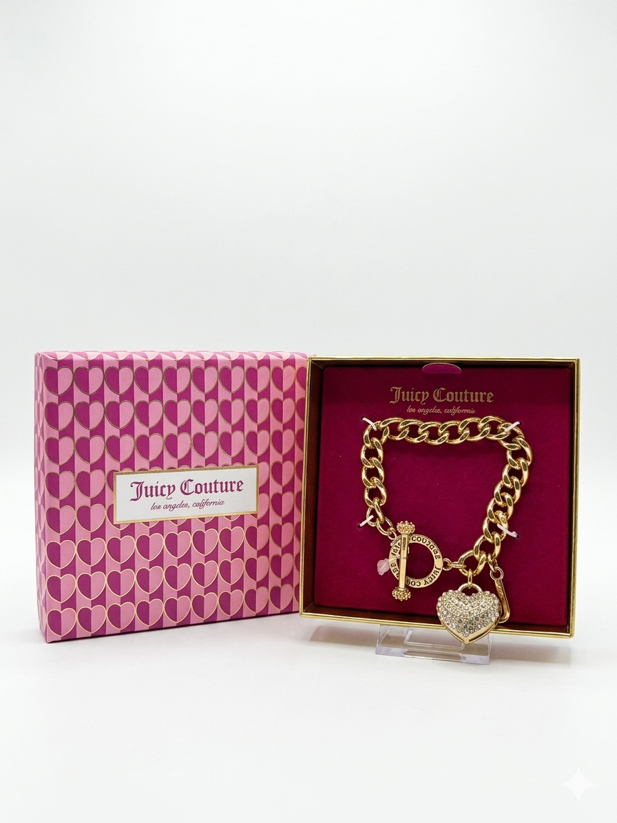Juicy Couture: Icon Bracelet — Gold & Crystal Edition