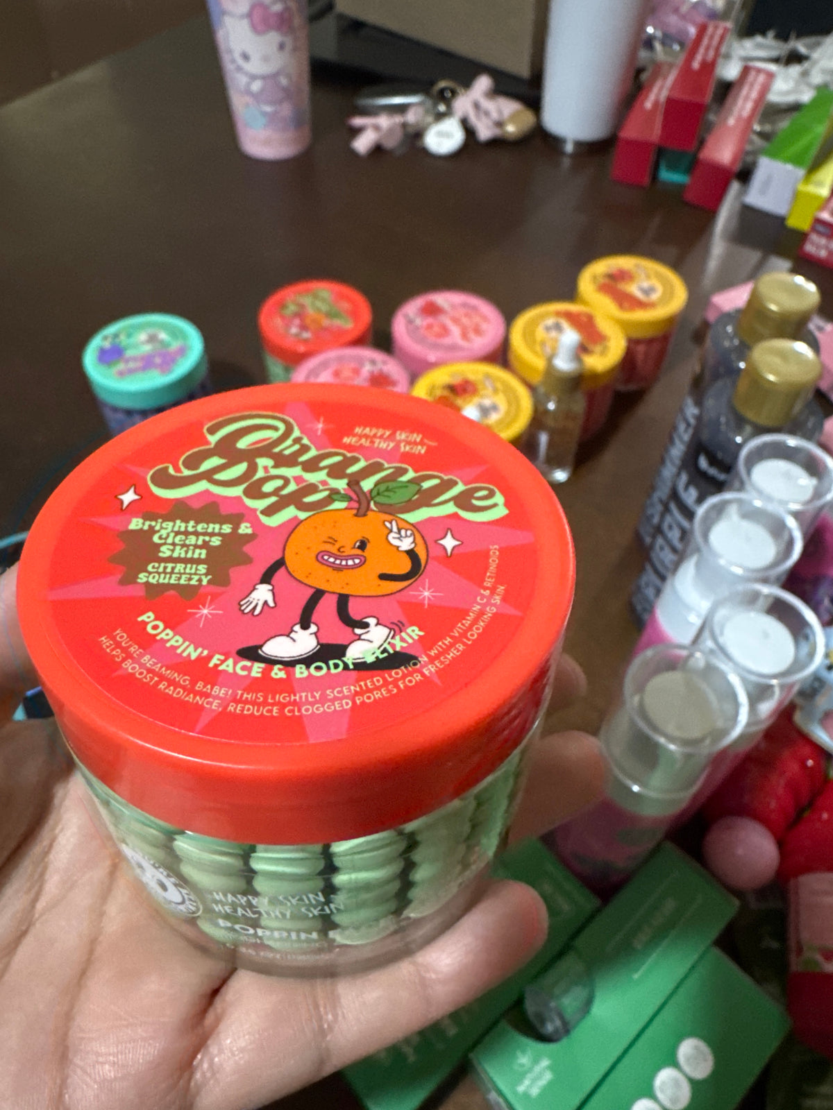 Happy skin Healty skin Orange pop