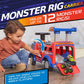 Adventure Force Monster Rig Carrier Transporte para Niños de 1 a 3 Años, Soporta 44 Libras