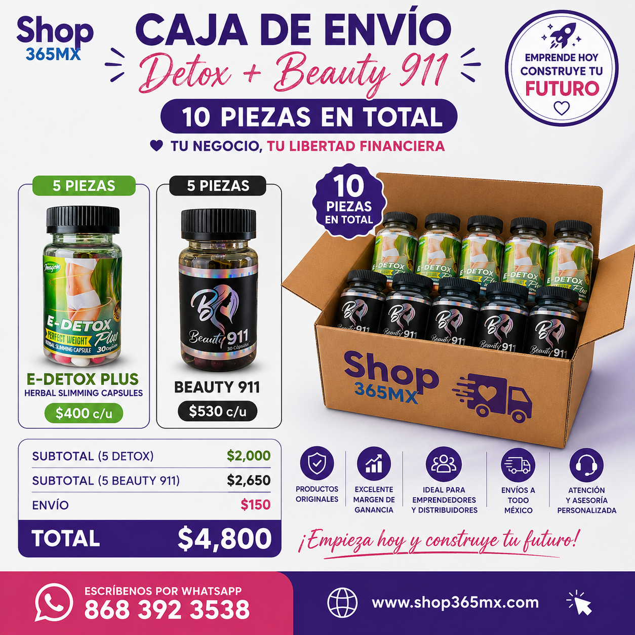 BEAUTY 911 + EDETOX PLUS MAYOREO
