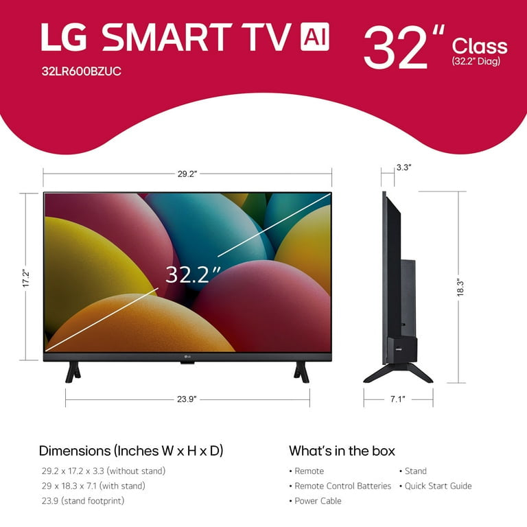 LG TV Inteligente HD LR60 de 32" Clase