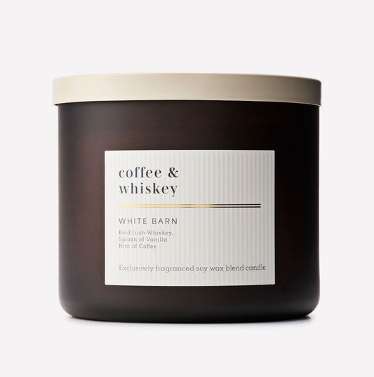 Bath & Body Works Coffee & Whiskey Vela 3 Mechas 411 g