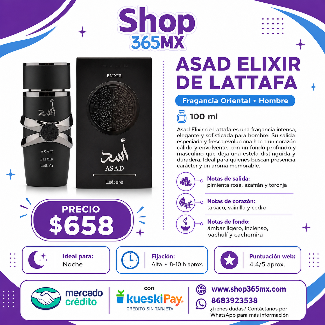 Lattafa Asad Elixir EDP H 100 ML