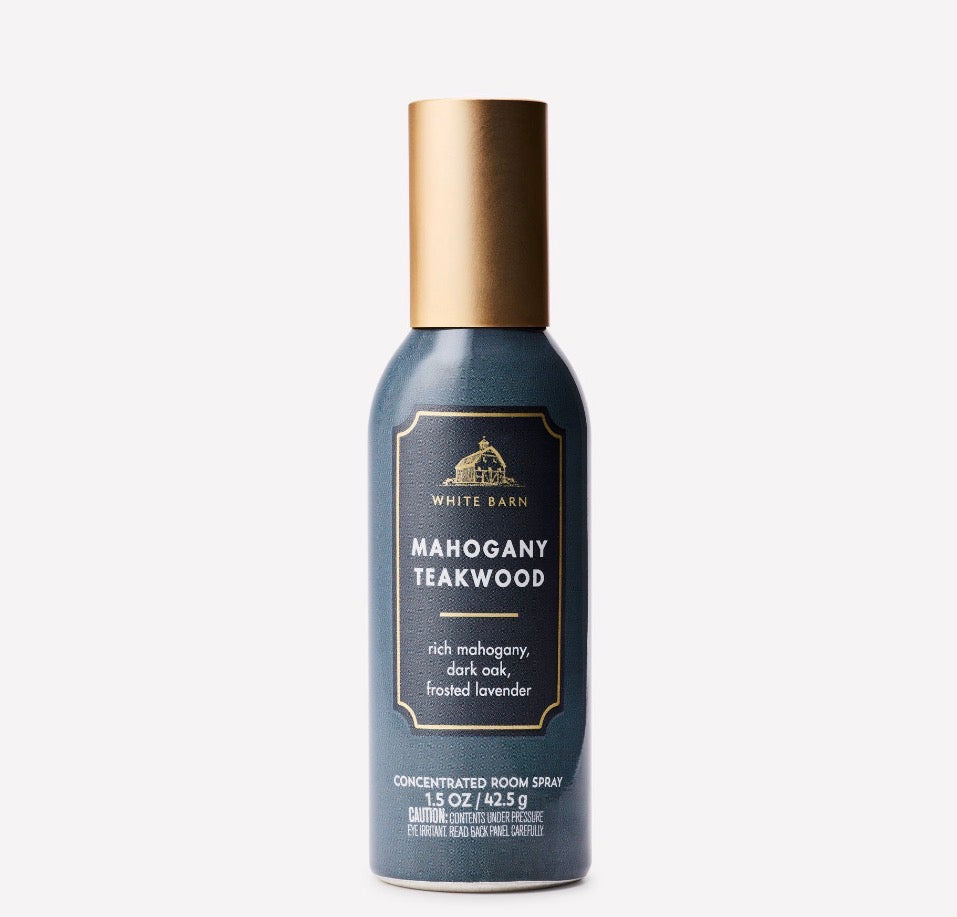Bath & Body Works Mahogany Teakwood – Room Spray Concentrado 42.5 g | Aromatizante Ambiental