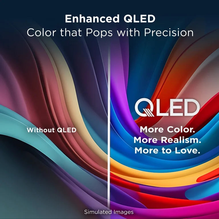 TCL 50" Serie Q QLED 4K UHD HDR Smart Google TV (Nuevo 2025) - Dolby Vision, Dolby Atmos, Motion Rate 240, HDR 10+, Modo de Juego Automático - 50Q51K
