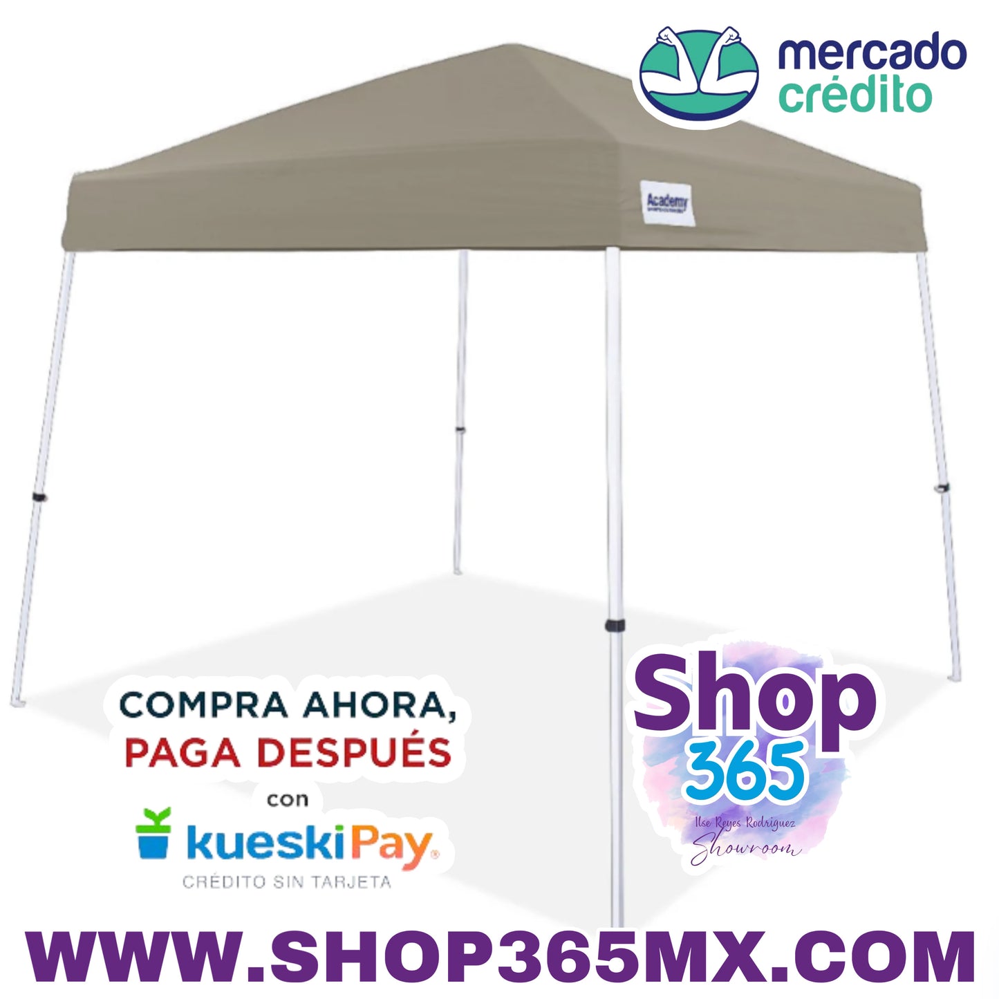 El toldo con patas inclinadas Easy Shade de 3 m x 3 m de Academy Sports + Outdoors