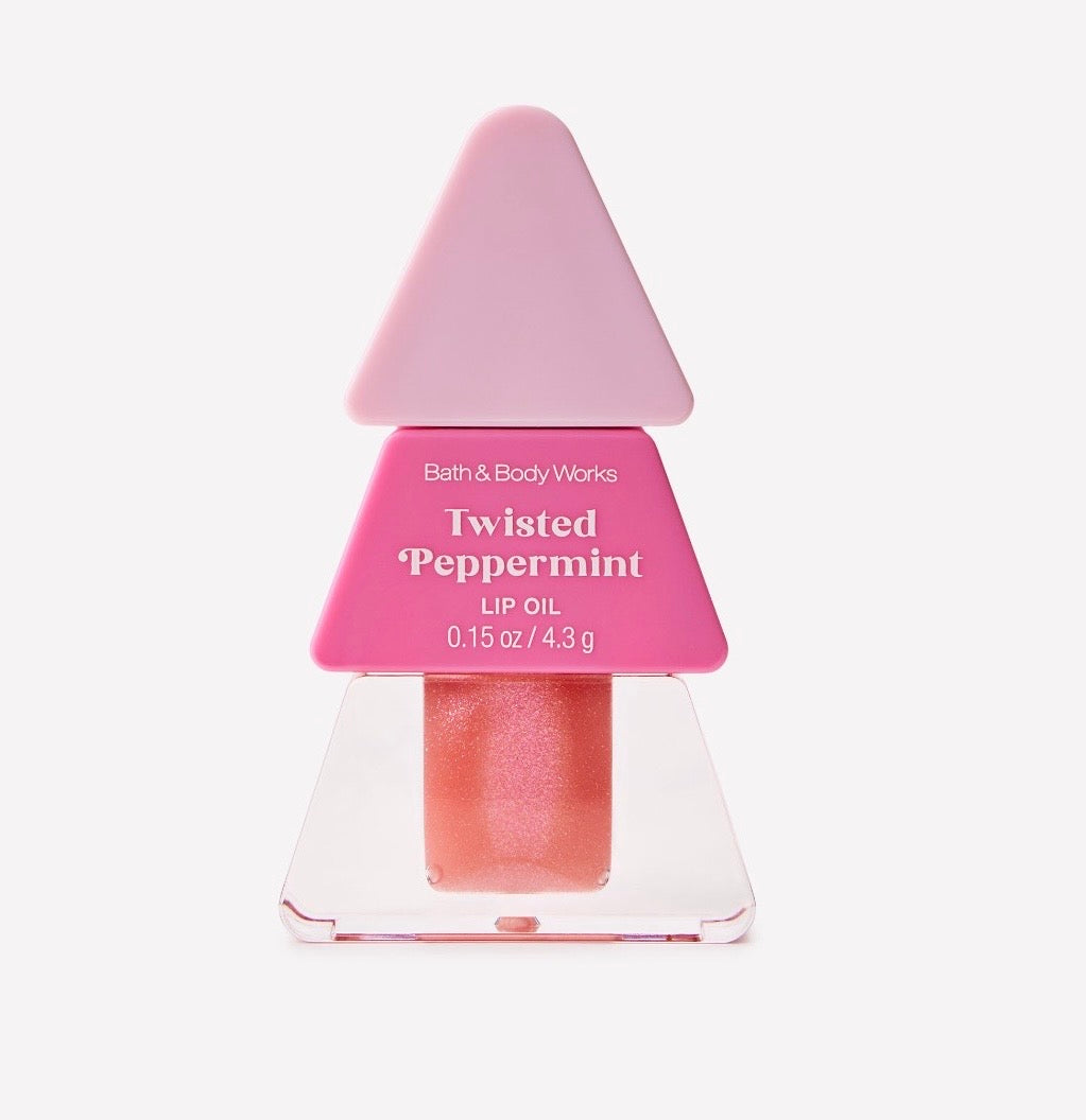 Bath & Body Works Twisted Peppermint Lip Oil – Aceite Labial con Brillo 4.3 g