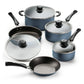 Tramontina Batería de Cocina Antiadherente 9 Piezas Azul
